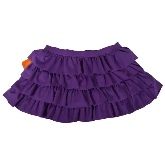 Girls  Size L Swim Skirt Purple Ruffled Layers Nylon/Spandex - Picture 4 of 4